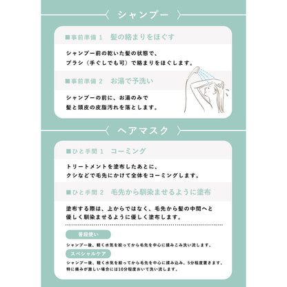 ダメージケアシャンプー＠モイスチャー リペアヘアマスク＠